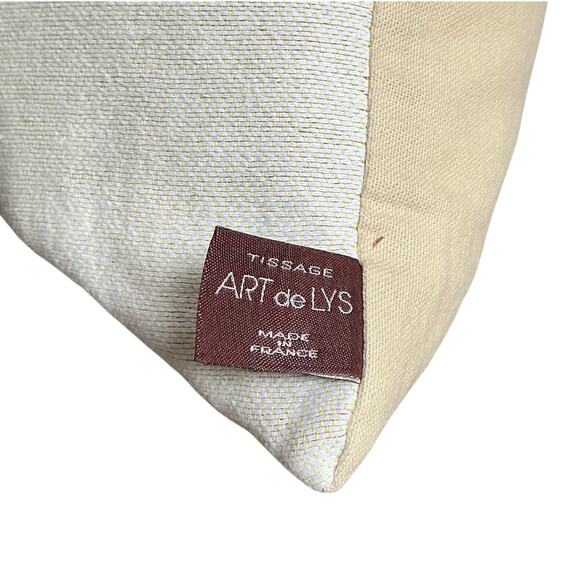 Art de Lys French Jacquard Tapestry Pillow Cover Parrots 19” square - Picture 4 of 4